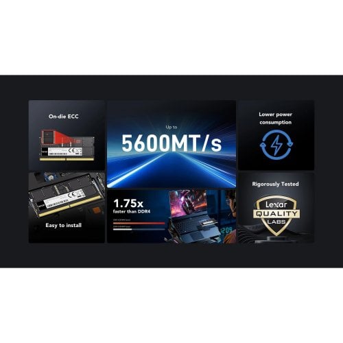 ОЗУ Lexar SODIMM DDR5 8GB 5600Mhz (LD5S08G56C46ST-BGS) купить в Украине | Telemart фото