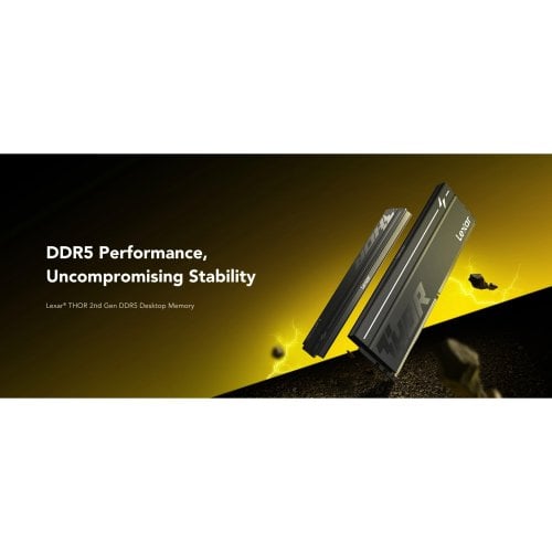 ОЗУ Lexar DDR5 16GB (2x8GB) 6000Mhz Thor 2nd Gen Black (LD5U08G60C380V-RGD) купить в Украине | Telemart фото