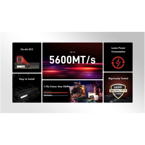 ОЗУ Lexar DDR5 16GB 5600Mhz (LD5U16G56C46ST-BGS) купить в Украине | Telemart фото