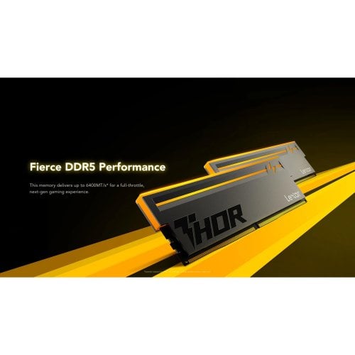ОЗУ Lexar DDR5 16GB 6000Mhz Thor RGB 2nd Gen Black (LD5U16G60C36BV-RGS) купить в Украине | Telemart фото