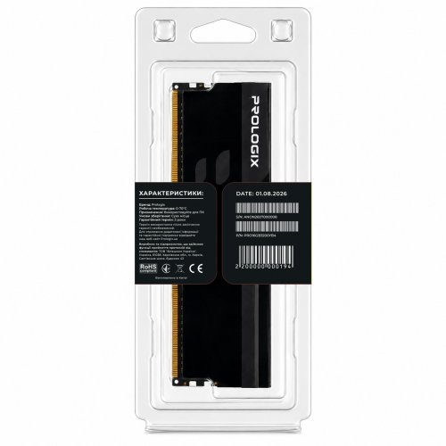 ОЗУ Prologix DDR4 16GB 3200Mhz Onyx Black (PRO16GB3200YB4) купить в Украине | Telemart фото