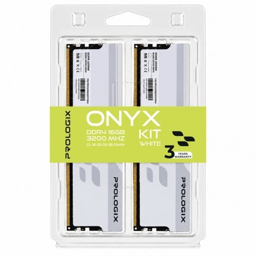 ОЗУ Prologix DDR4 16GB (2x8GB) 3200Mhz Onyx White (PRO16GB3200YW4K) купить в Украине | Telemart фото