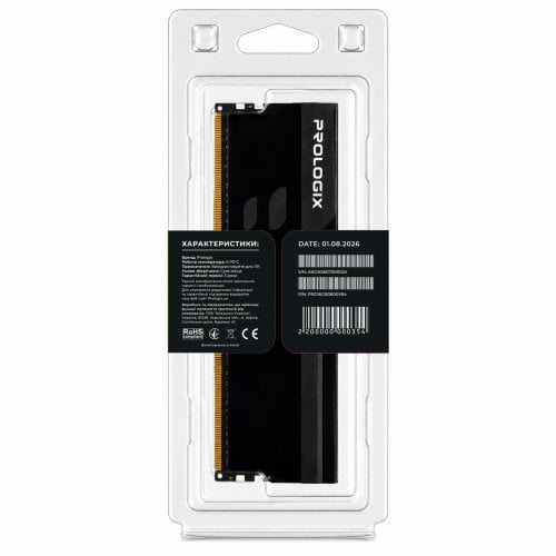 ОЗУ Prologix DDR4 16GB 3600Mhz Onyx Black (PRO16GB3600YB4) купить в Украине | Telemart фото