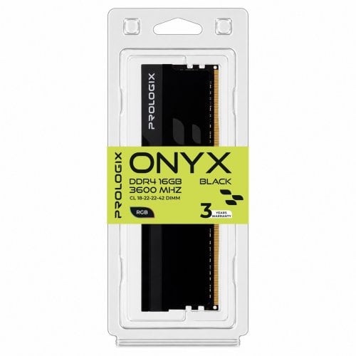 ОЗУ Prologix DDR4 16GB 3600Mhz Onyx RGB Black (PRO16GB3600YBR4) купить в Украине | Telemart фото