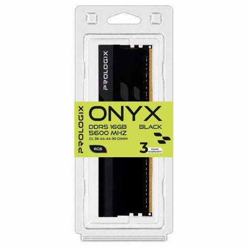 ОЗУ Prologix DDR5 16GB 5600Mhz Onyx RGB Black (PRO16GB5600YBR5) купить в Украине | Telemart фото