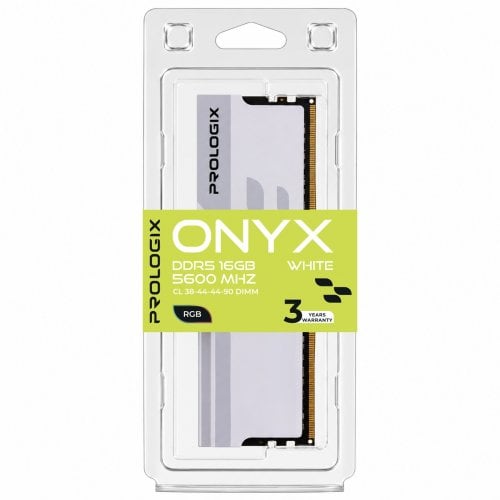ОЗУ Prologix DDR5 16GB 5600Mhz Onyx RGB White (PRO16GB5600YWR5) купить в Украине | Telemart фото