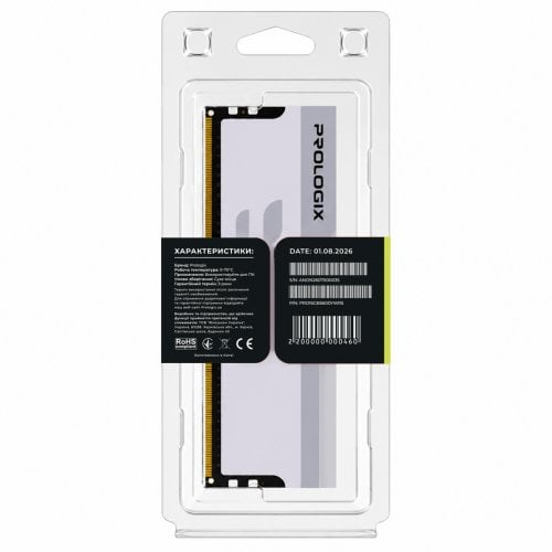 ОЗУ Prologix DDR5 16GB 5600Mhz Onyx RGB White (PRO16GB5600YWR5) купить в Украине | Telemart фото