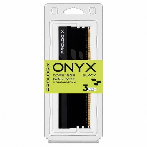 ОЗУ Prologix DDR5 16GB 6000Mhz Onyx Black (PRO16GB6000YB5) купить в Украине | Telemart фото