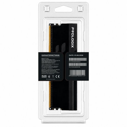 ОЗУ Prologix DDR5 16GB 6000Mhz Onyx Black (PRO16GB6000YB5) купить в Украине | Telemart фото