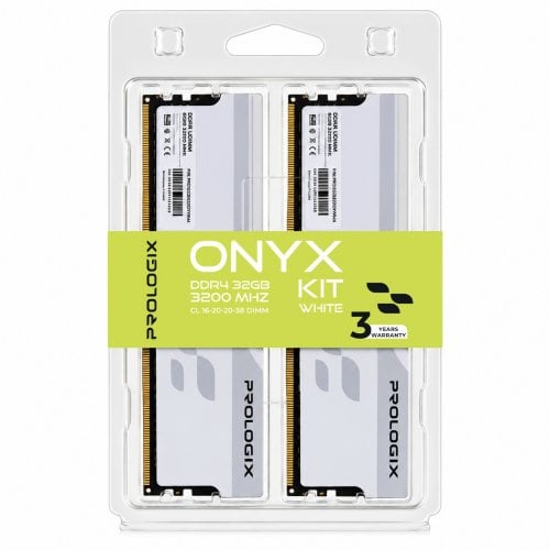ОЗУ Prologix DDR4 32GB (2x16GB) 3200Mhz Onyx White (PRO32GB3200YW4K) купить в Украине | Telemart фото
