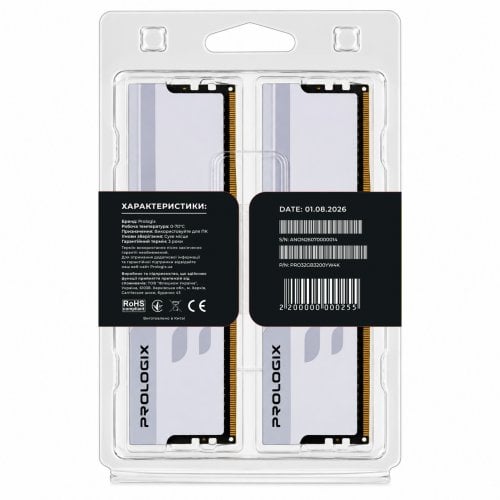 ОЗУ Prologix DDR4 32GB (2x16GB) 3200Mhz Onyx White (PRO32GB3200YW4K) купить в Украине | Telemart фото