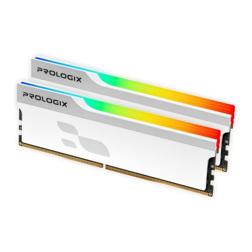 ОЗУ Prologix DDR4 32GB (2x16GB) 3200Mhz Onyx RGB White (PRO32GB3200YWR4K) купить в Украине | Telemart фото