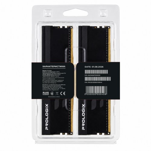 ОЗУ Prologix DDR4 32GB (2x16GB) 3600Mhz Onyx RGB Black (PRO32GB3600YBR4K) купить в Украине | Telemart фото