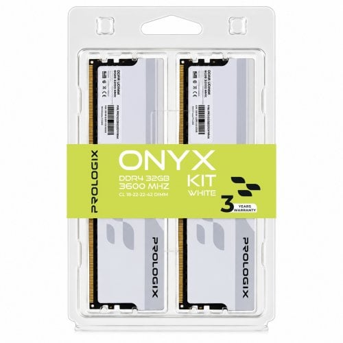 ОЗУ Prologix DDR4 32GB (2x16GB) 3600Mhz Onyx White (PRO32GB3600YW4K) купить в Украине | Telemart фото
