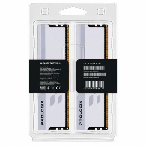 ОЗУ Prologix DDR4 32GB (2x16GB) 3600Mhz Onyx White (PRO32GB3600YW4K) купить в Украине | Telemart фото
