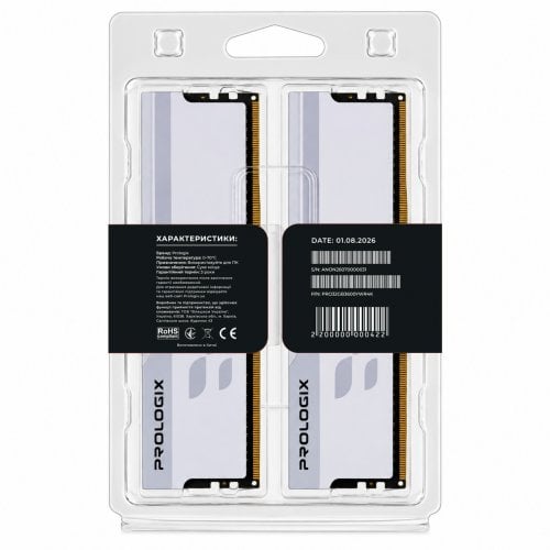 ОЗУ Prologix DDR4 32GB (2x16GB) 3600Mhz Onyx RGB White (PRO32GB3600YWR4K) купить в Украине | Telemart фото