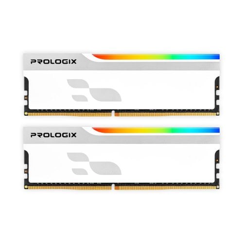 ОЗП Prologix DDR5 32GB (2x16GB) 6000Mhz Onyx RGB White (PRO32GB6000YWR5K) купити в Україні | Telemart фото