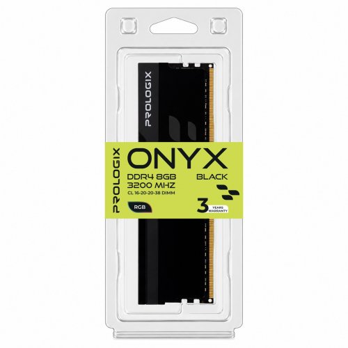 ОЗУ Prologix DDR4 8GB 3200Mhz Onyx RGB Black (PRO8GB3200YBR4) купить в Украине | Telemart фото