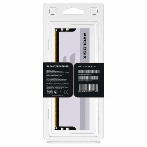 ОЗУ Prologix DDR4 8GB 3200Mhz Onyx White (PRO8GB3200YW4) купить в Украине | Telemart фото