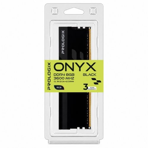 ОЗУ Prologix DDR4 8GB 3600Mhz Onyx RGB Black (PRO8GB3600YBR4) купить в Украине | Telemart фото
