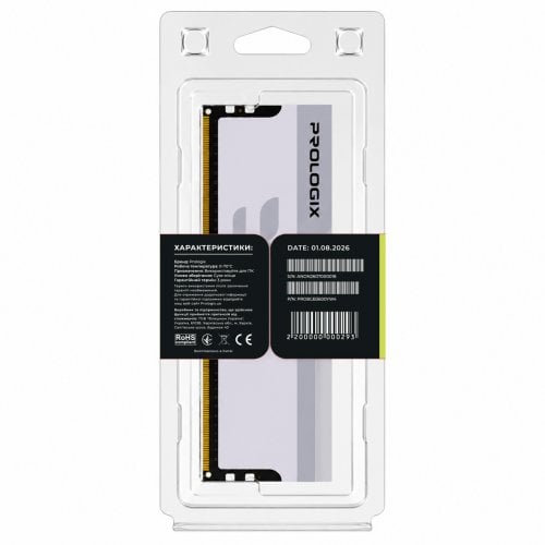 ОЗУ Prologix DDR4 8GB 3600Mhz Onyx White (PRO8GB3600YW4) купить в Украине | Telemart фото