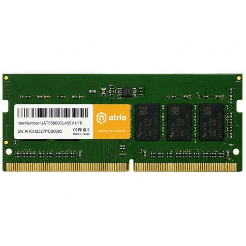 ОЗУ ATRIA SODIMM DDR5 16GB 4800Mhz (UAT54800CL46SK1/16) купить в Украине | Telemart фото