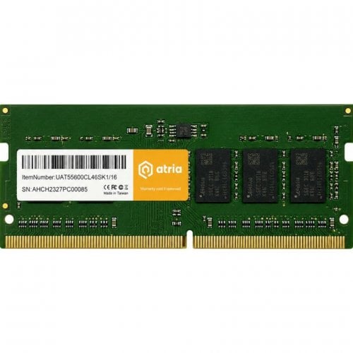 ОЗУ ATRIA SODIMM DDR5 16GB 5600Mhz (UAT55600CL46SK1/16) купить в Украине | Telemart фото