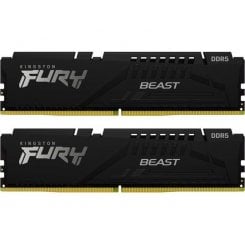 Уцінка озп Kingston DDR5 32GB (2x16GB) 6000Mhz FURY Beast Black (KF560C36BBE2K2-32) (Розкрита упаковка, 915354)