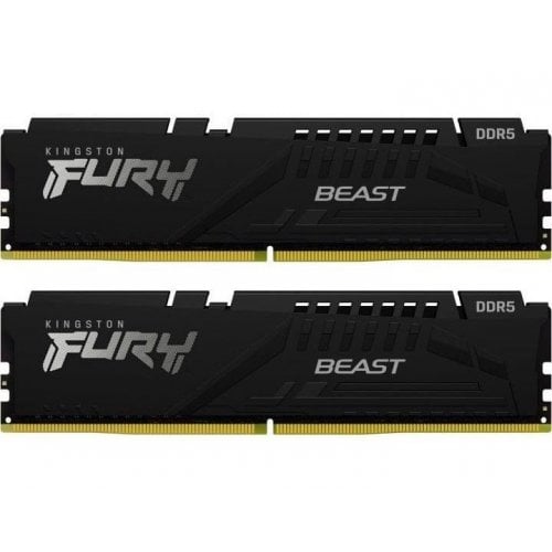 Уцінка озп Kingston DDR5 32GB (2x16GB) 6000Mhz FURY Beast Black (KF560C36BBE2K2-32) (Розкрита упаковка, 915354) купити в Україні | Telemart фото