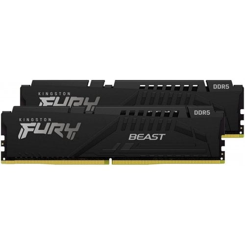 Уцінка озп Kingston DDR5 32GB (2x16GB) 6000Mhz FURY Beast Black (KF560C36BBE2K2-32) (Розкрита упаковка, 915354) купити в Україні | Telemart фото
