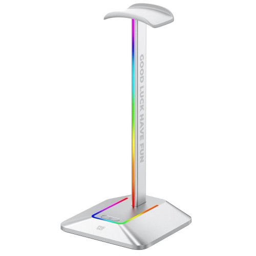 Підставка для навушників FragON Watchtower 2U RGB (FGLHH22WTWTR2URGB) Silver купити в Україні | Telemart фото