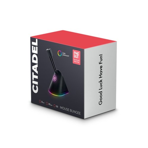 Тримач для кабелю GLHF Citadel Colorful 3 clips RGB (FGLMB22BKCTDLRGB3) купити в Україні | Telemart фото