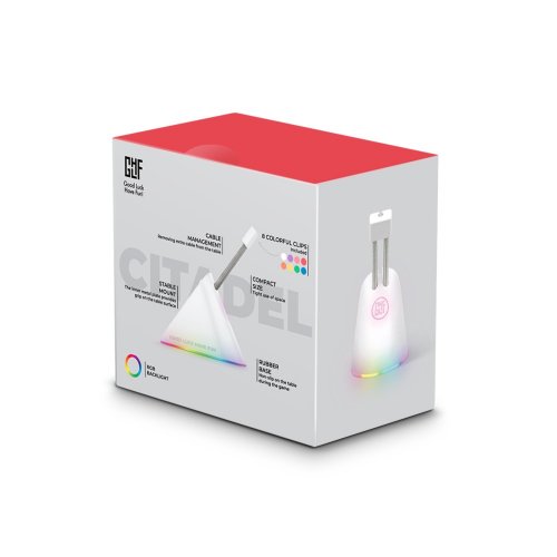 Тримач для кабелю FragON Citadel RGB (FGLMB22WTCTDLRGB8) White купити в Україні | Telemart фото