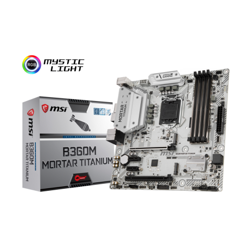 Материнська плата MSI B360M MORTAR TITANIUM (s1151-v2, Intel B360) (Відновлено продавцем, 915390) купити в Україні | Telemart фото
