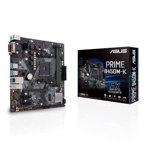 Материнская плата Asus PRIME B450M-K (sAM4, AMD B450) + Ryzen 3000 Gen Ready (Восстановлено продавцом, 915464) купить в Украине | Telemart фото