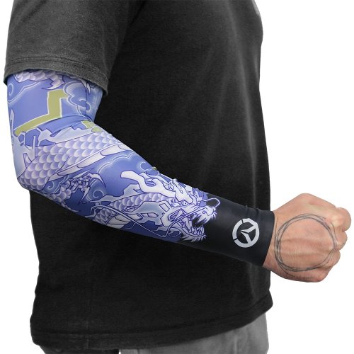 Геймерский рукав Blizzard Overwatch 2 Hanzo Tattoo Seamless XL (FOWSLEEVHANZTATXL) Blue купить в Украине | Telemart фото