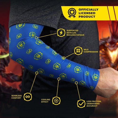 Геймерский рукав Blizzard World of Warcraft Alliance Seamless M (FWOWSLEEVALLIBL0M) Blue купить в Украине | Telemart фото