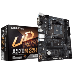 Материнська плата Gigabyte A520M S2H (sAM4, AMD A520) (Відновлено продавцем, 915529)