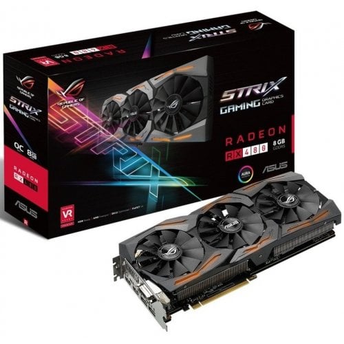 Видеокарта Asus ROG Radeon RX 480 STRIX 8192MB (STRIX-RX480-8G-GAMING) (Восстановлено продавцом, 915532) купить в Украине | Telemart фото