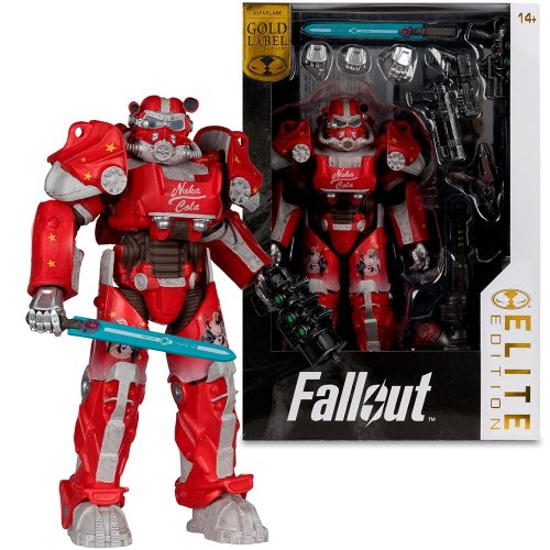 Колекційна фігурка McFarlane Fallout - Nuka Cola T-60: Elite Edition #8 - Gold Label - Deluxe Action (11608) купити в Україні | Telemart фото