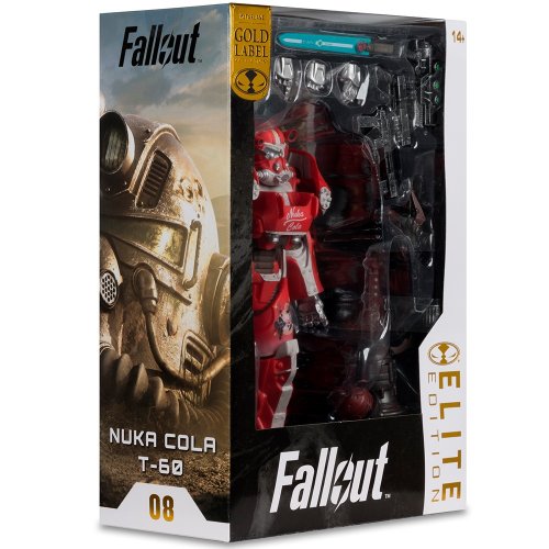 Колекційна фігурка McFarlane Fallout - Nuka Cola T-60: Elite Edition #8 - Gold Label - Deluxe Action (11608) купити в Україні | Telemart фото