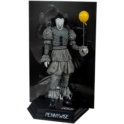 Колекційна фігурка McFarlane IT: Welcome to Derry - Pennywise Black and White (14141) купити в Україні | Telemart фото