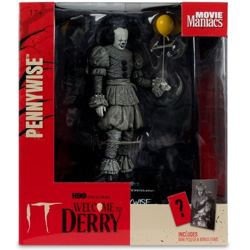 Колекційна фігурка McFarlane IT: Welcome to Derry - Pennywise Black and White (14141) купити в Україні | Telemart фото