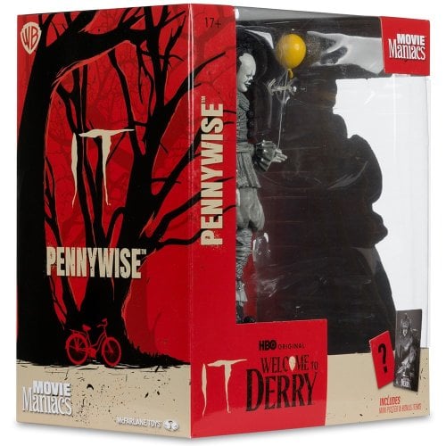 Колекційна фігурка McFarlane IT: Welcome to Derry - Pennywise Black and White (14141) купити в Україні | Telemart фото