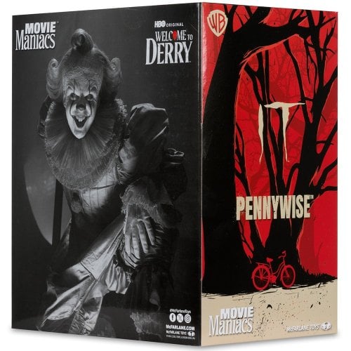 Колекційна фігурка McFarlane IT: Welcome to Derry - Pennywise Black and White (14141) купити в Україні | Telemart фото