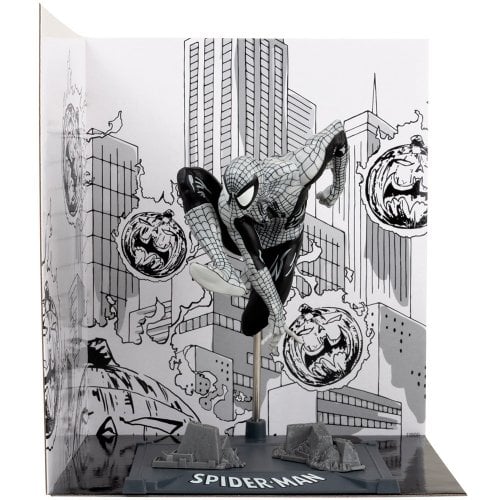 Коллекционная фигурка McFarlane Marvel Spider-Man - Collectible with Scene - Gold Label (14829) купить в Украине | Telemart фото
