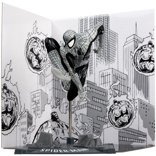 Коллекционная фигурка McFarlane Marvel Spider-Man - Collectible with Scene - Gold Label (14829) купить в Украине | Telemart фото