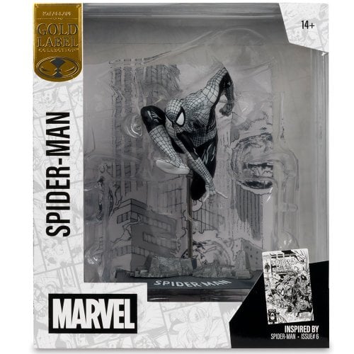 Коллекционная фигурка McFarlane Marvel Spider-Man - Collectible with Scene - Gold Label (14829) купить в Украине | Telemart фото