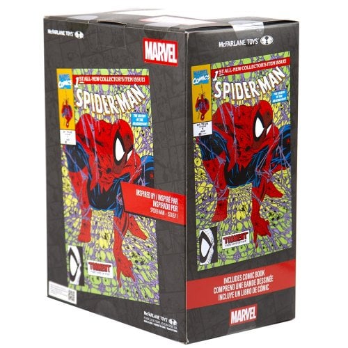 Коллекционная фигурка McFarlane Marvel Spider-man #1 - Black Suit - Chase (14832CHASE) купить в Украине | Telemart фото