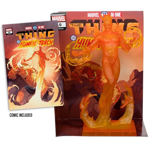 Коллекционная фигурка McFarlane Marvel Human Torch - Collectible with Scene #10 (14843) купить в Украине | Telemart фото